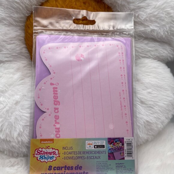 Nickelodeon Shimmer and Shine Birthday Party Thank You Cards SEALED (SKU: 268MI) - Picture 4 of 5